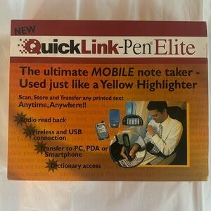 QuickLink Pen Elite NEW NIB Mobile Note Taker